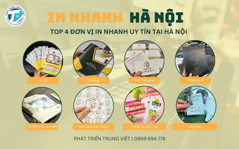 In Nhanh Có Dịch Vụ Gì? Top 4 Đơn Vị In Nhanh Uy Tín Tại Hà Nội